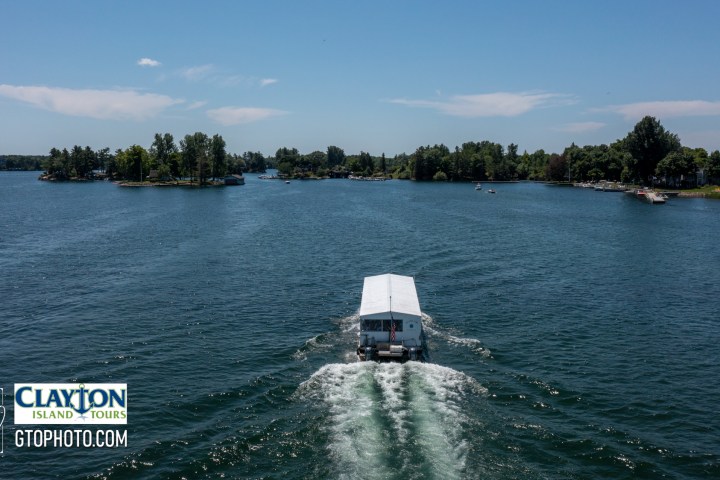 Clayton Island Tours Traveling on the St. Lawrence River in the 1000 Islands Region of NY Photo by Gregg Ordon GTOPHOTO.com
