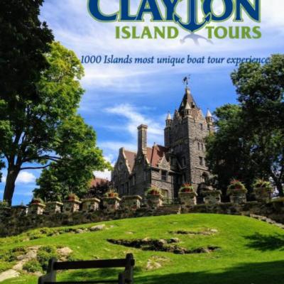 a castle on top of a bench in a park