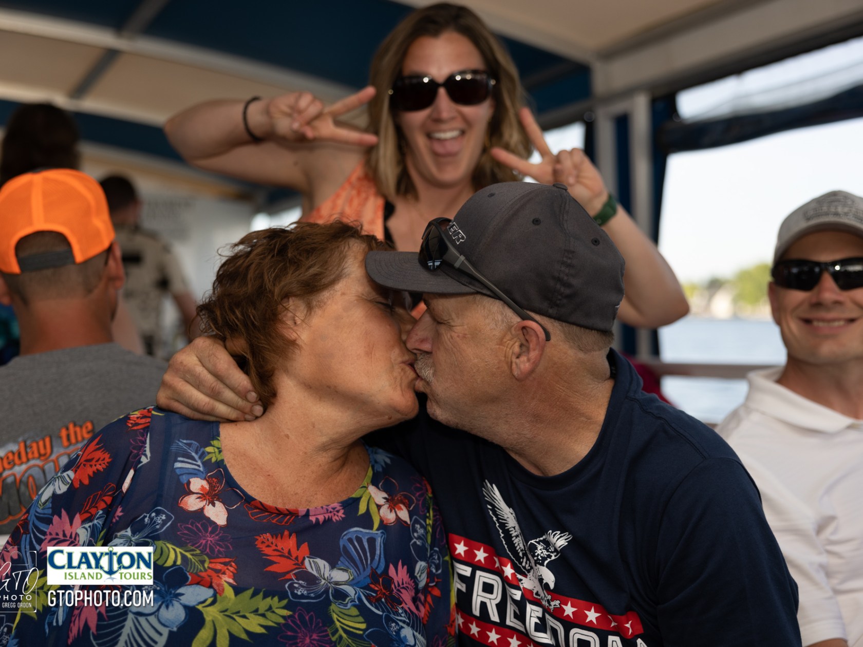 a man and a woman taking a selfie