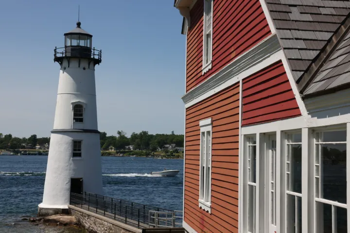 Rock Island Lighthouse on Rock Island (Rock Island Lighthouse State Park) Photo by Gregg Ordon GTOPHOTO.com