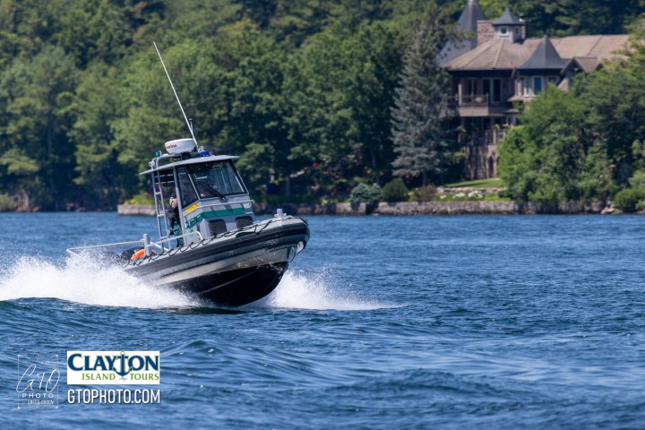 a small boat in a body of water