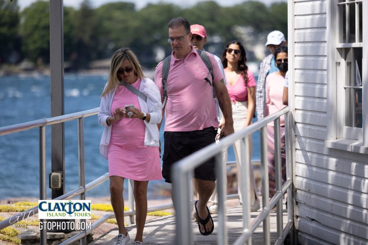 a little girl standing next to a fence