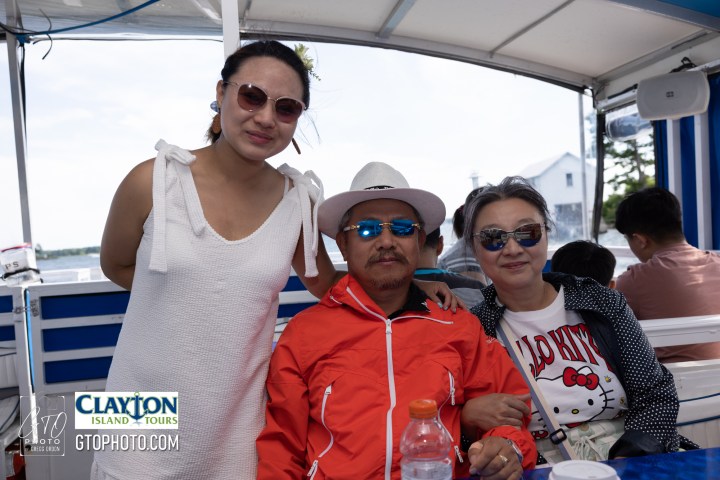 a couple of people posing for the camera