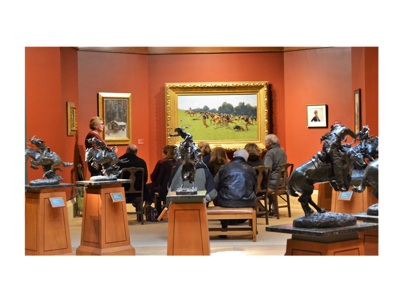 a person in a living room