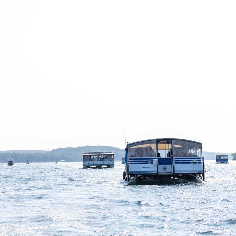a boat parked next to a body of water