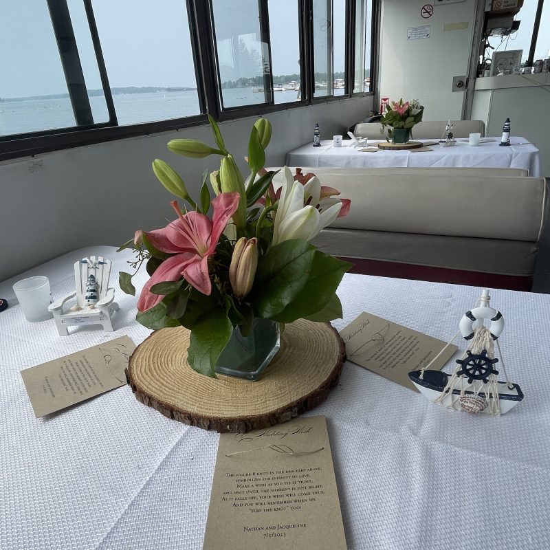 a vase of flowers sitting on a table